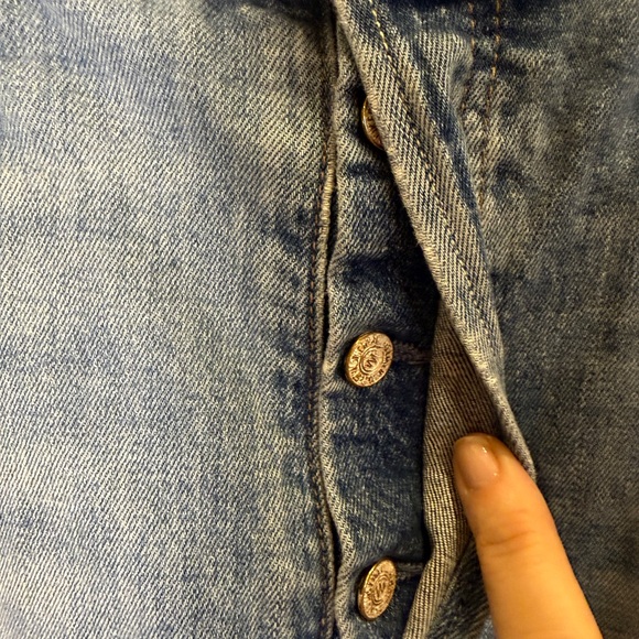 MOTHER The Curbside High Waist Distressed Jeans sz 34 - Picture 13 of 16